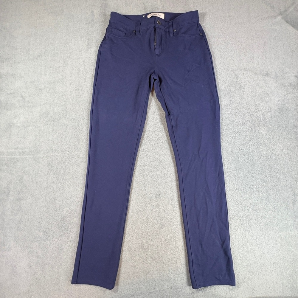 Calvin Klein Jeans Womens Navy Blue Ponte Knit Skinny Pants Size 4 C4 Stretch